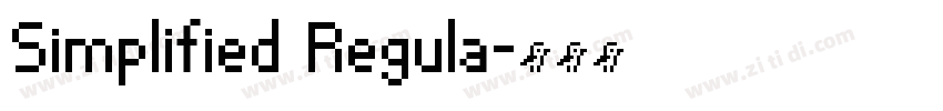 Simplified Regula字体转换
